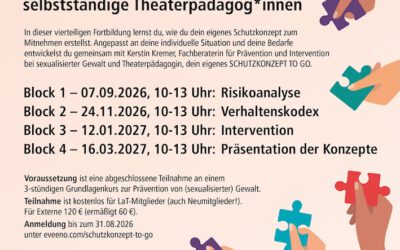 Schutzkonzept to go – Digitale Fortbildungsreihe für solo-selbständige Theaterpädagog*innen